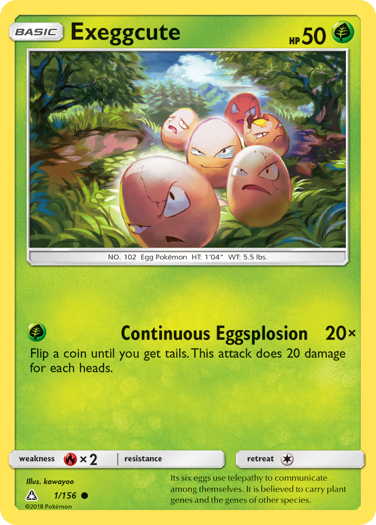 Exeggcute (1/156) [Sun & Moon: Ultra Prism] | Play N Trade Winnipeg