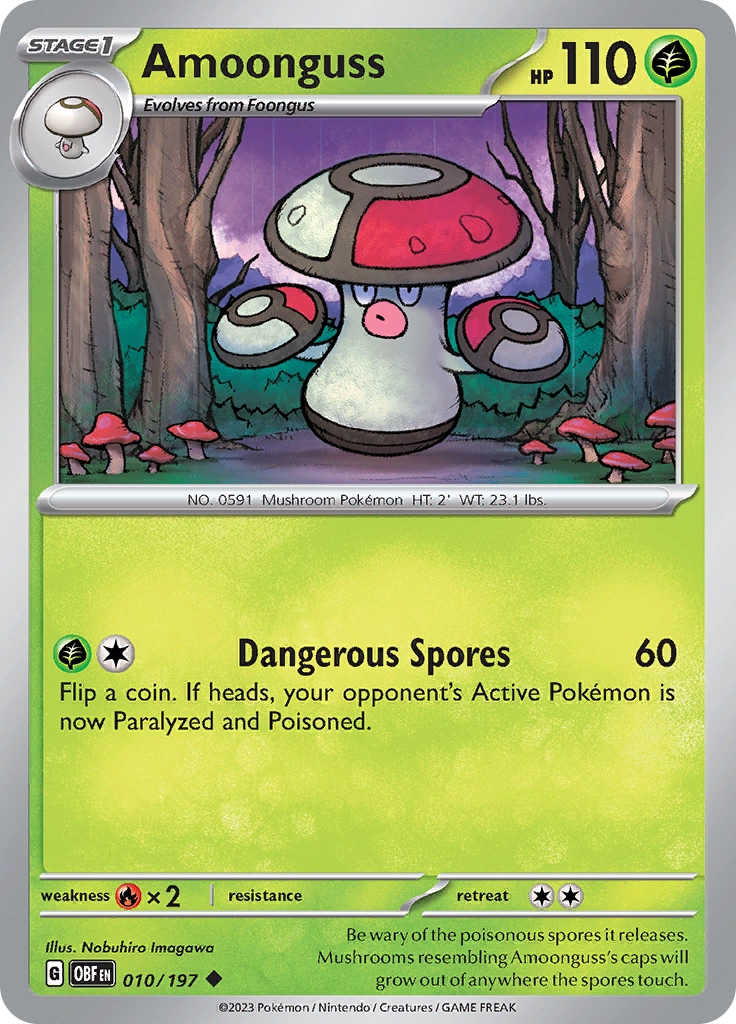 Amoonguss (010/197) [Scarlet & Violet: Obsidian Flames] | Play N Trade Winnipeg