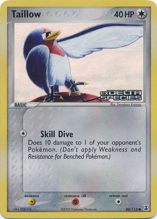 Taillow (86/113) (Stamped) [EX: Delta Species] | Play N Trade Winnipeg