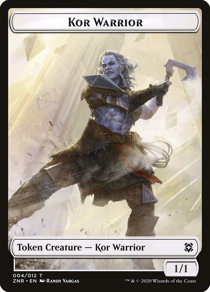 Kor Warrior [Zendikar Rising Tokens] | Play N Trade Winnipeg