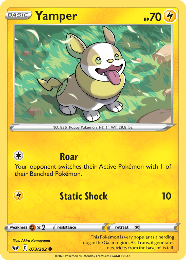 Yamper (073/202) [Sword & Shield: Base Set] | Play N Trade Winnipeg