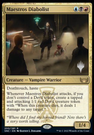 Maestros Diabolist (Promo Pack) [Streets of New Capenna Promos] | Play N Trade Winnipeg