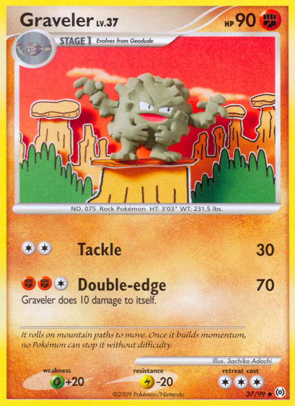 Graveler (37/99) [Platinum: Arceus] | Play N Trade Winnipeg