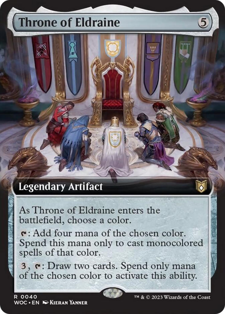 Throne of Eldraine (Extended Art) [Wilds of Eldraine Commander] | Play N Trade Winnipeg