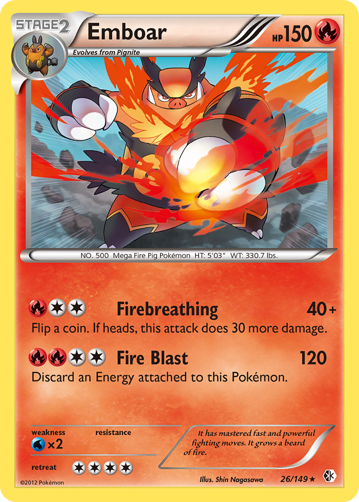 Emboar (26/149) [Black & White: Boundaries Crossed] | Play N Trade Winnipeg