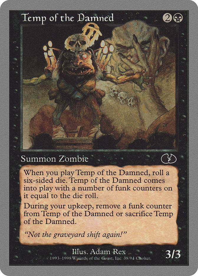 Temp of the Damned [Unglued] | Play N Trade Winnipeg