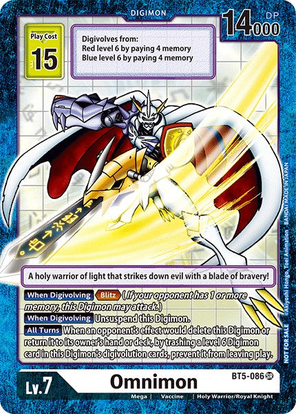 Omnimon [BT5-086] (Across Time Box Promo) [Battle of Omni Promos] | Play N Trade Winnipeg