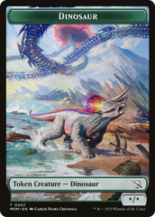 Elemental (09) // Dinosaur Double-Sided Token [March of the Machine Tokens] | Play N Trade Winnipeg