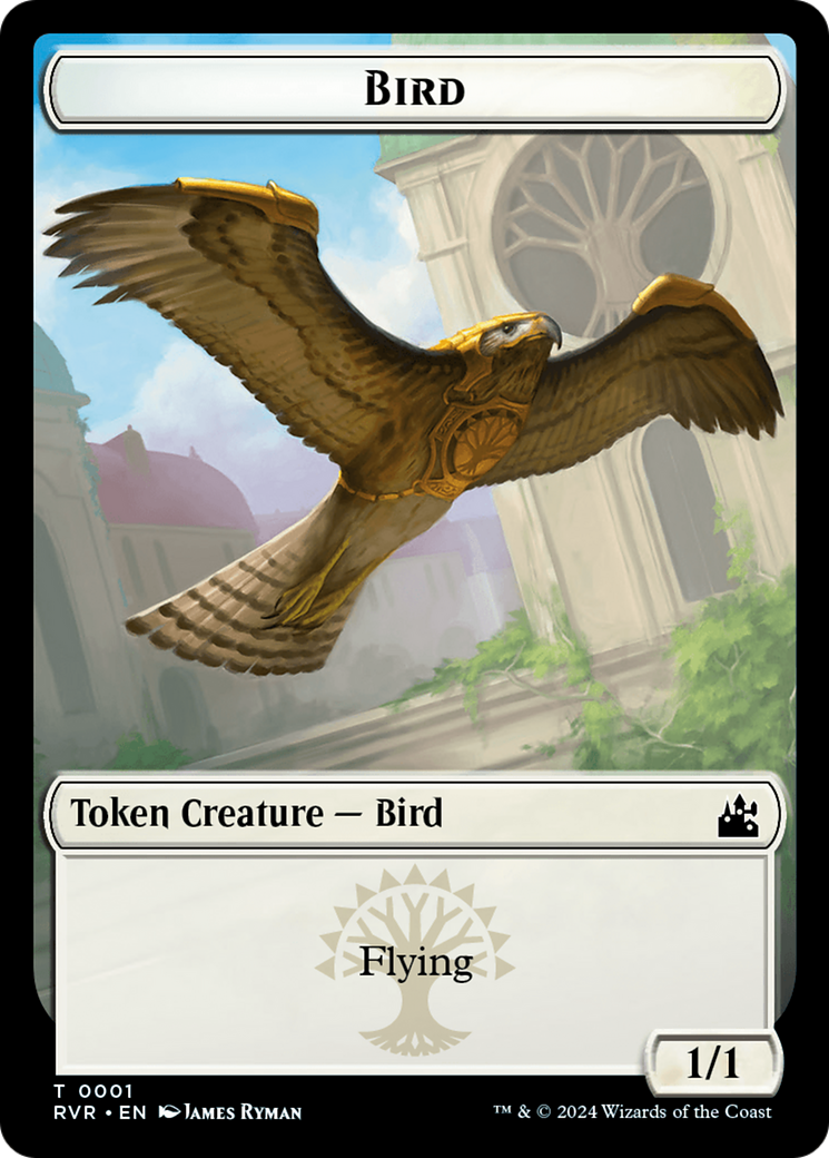 Bird // Soldier Double-Sided Token [Ravnica Remastered Tokens] | Play N Trade Winnipeg