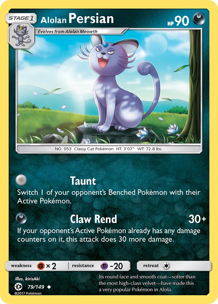 Alolan Persian (79/149) (Cosmos Holo) (Blister Exclusive) [Sun & Moon: Base Set] | Play N Trade Winnipeg