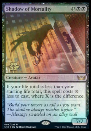 Shadow of Mortality [Streets of New Capenna Prerelease Promos] | Play N Trade Winnipeg