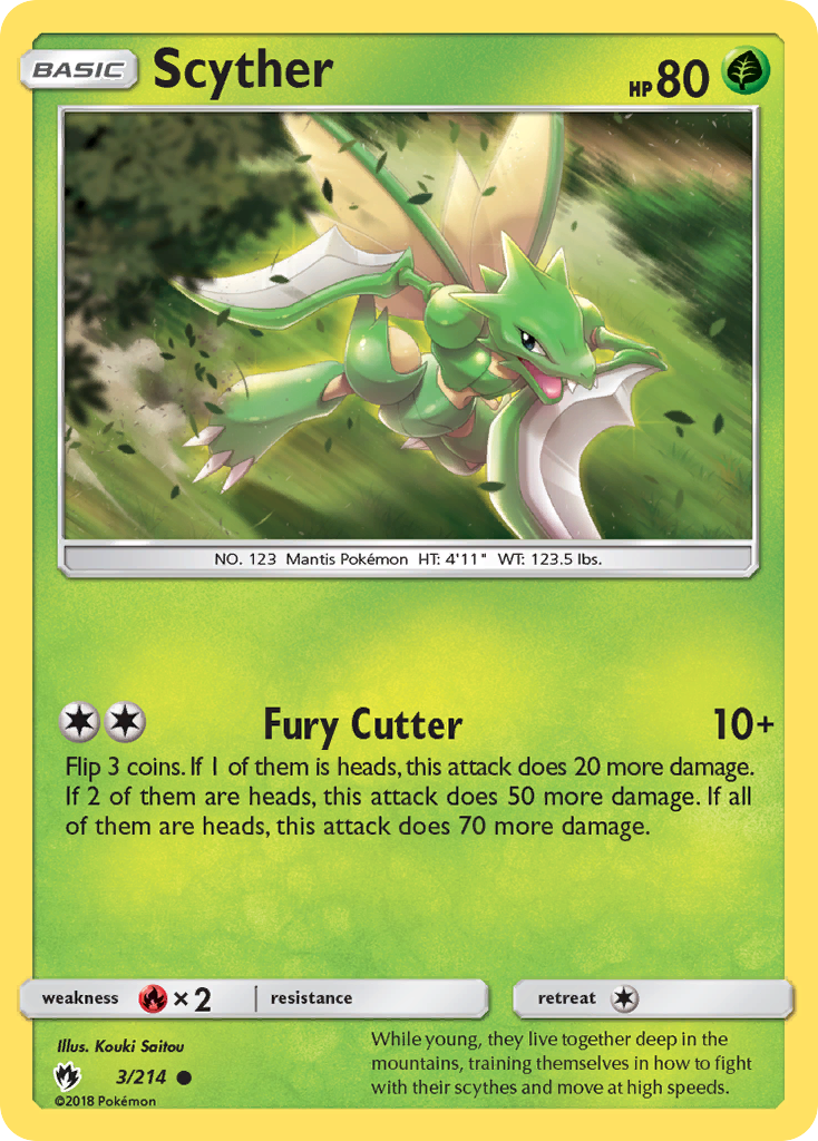 Scyther (3/214) [Sun & Moon: Lost Thunder] | Play N Trade Winnipeg