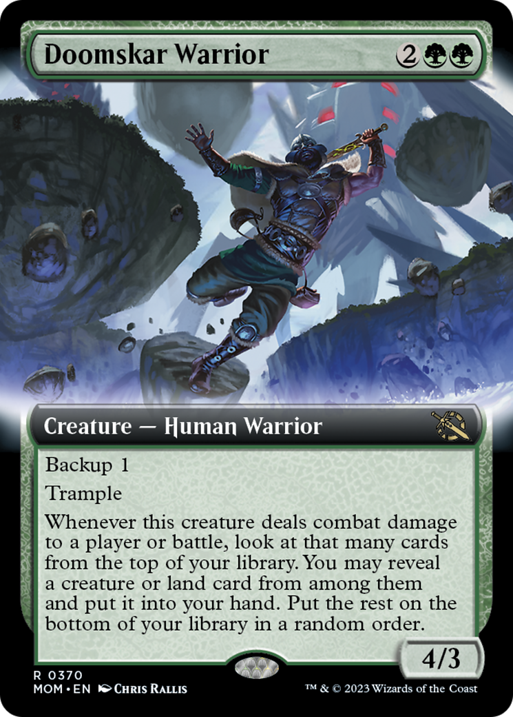 Doomskar Warrior (Extended Art) [March of the Machine] | Play N Trade Winnipeg