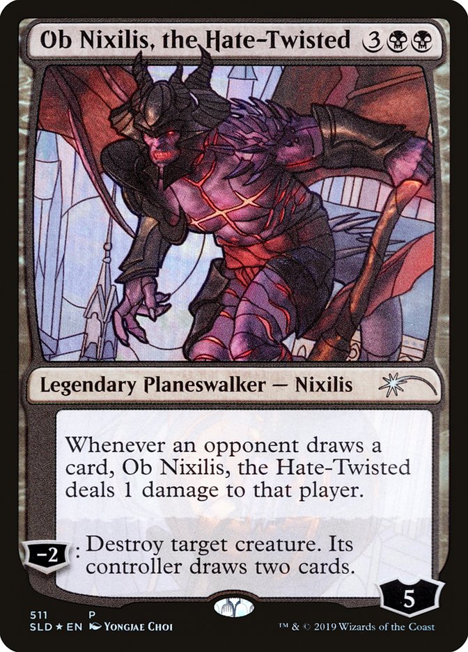 Ob Nixilis, the Hate-Twisted (Stained Glass) [Secret Lair Drop Promos] | Play N Trade Winnipeg