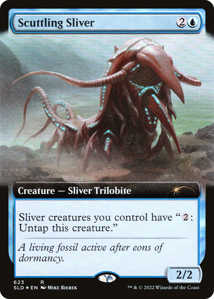 Scuttling Sliver (Extended Art) [Secret Lair Drop Promos] | Play N Trade Winnipeg