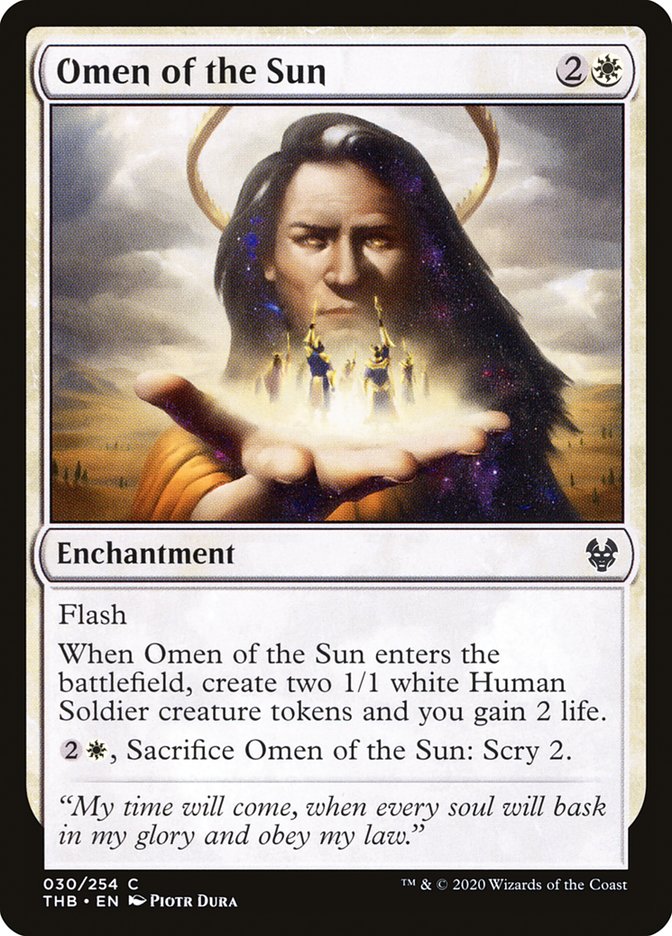 Omen of the Sun [Theros Beyond Death] | Play N Trade Winnipeg