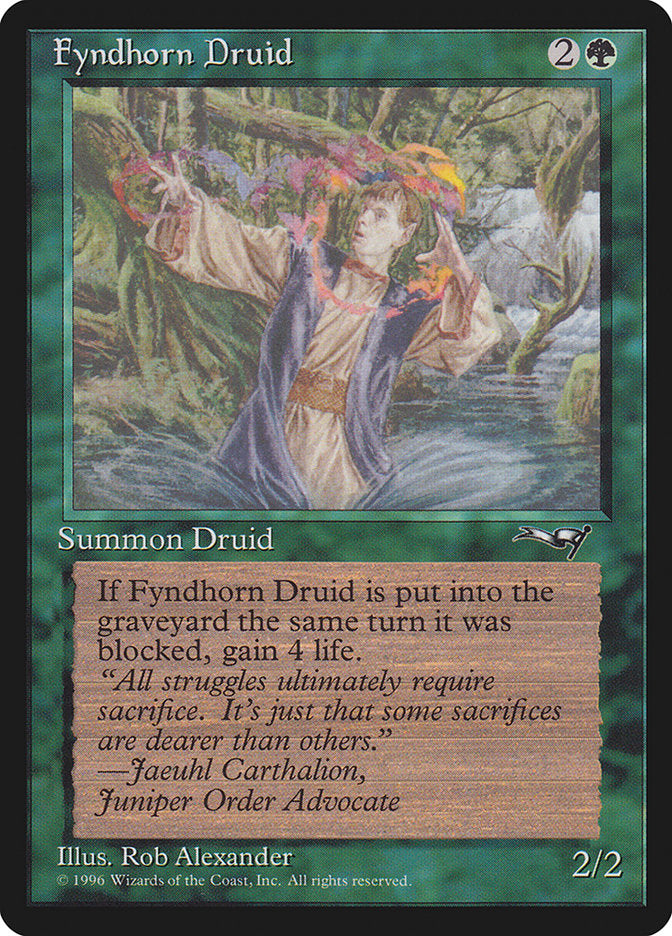 Fyndhorn Druid (Flame Circle) [Alliances] | Play N Trade Winnipeg