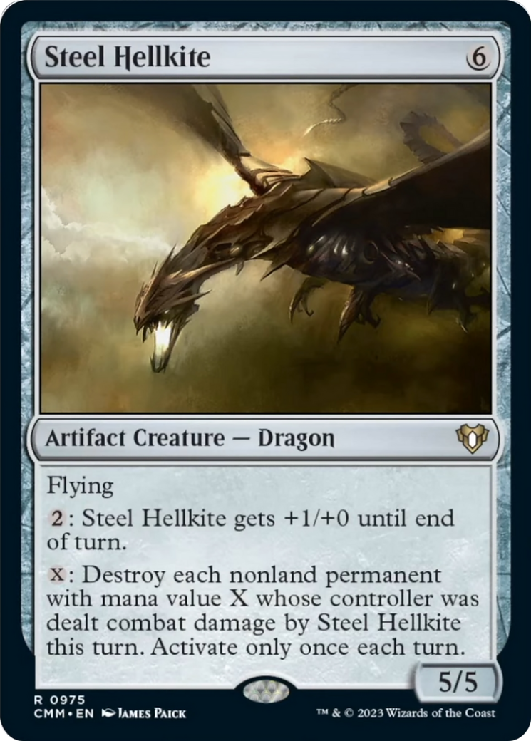 Steel Hellkite [Commander Masters] | Play N Trade Winnipeg