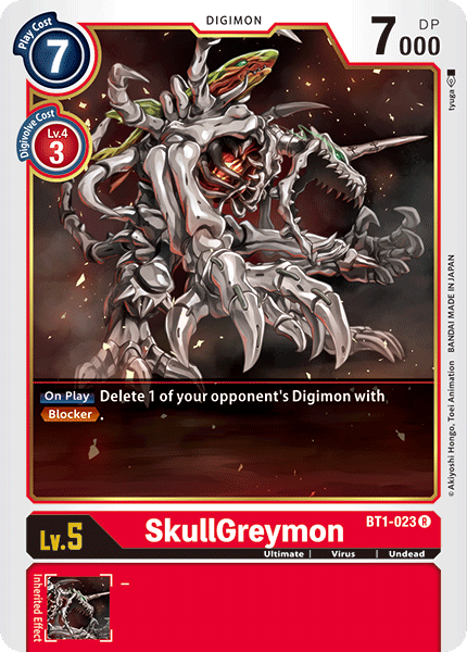 SkullGreymon [BT1-023] [Release Special Booster Ver.1.0] | Play N Trade Winnipeg