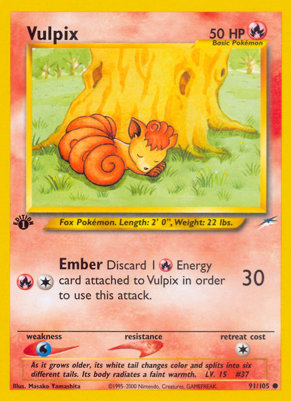 Vulpix (91/105) [Neo Destiny 1st Edition] | Play N Trade Winnipeg