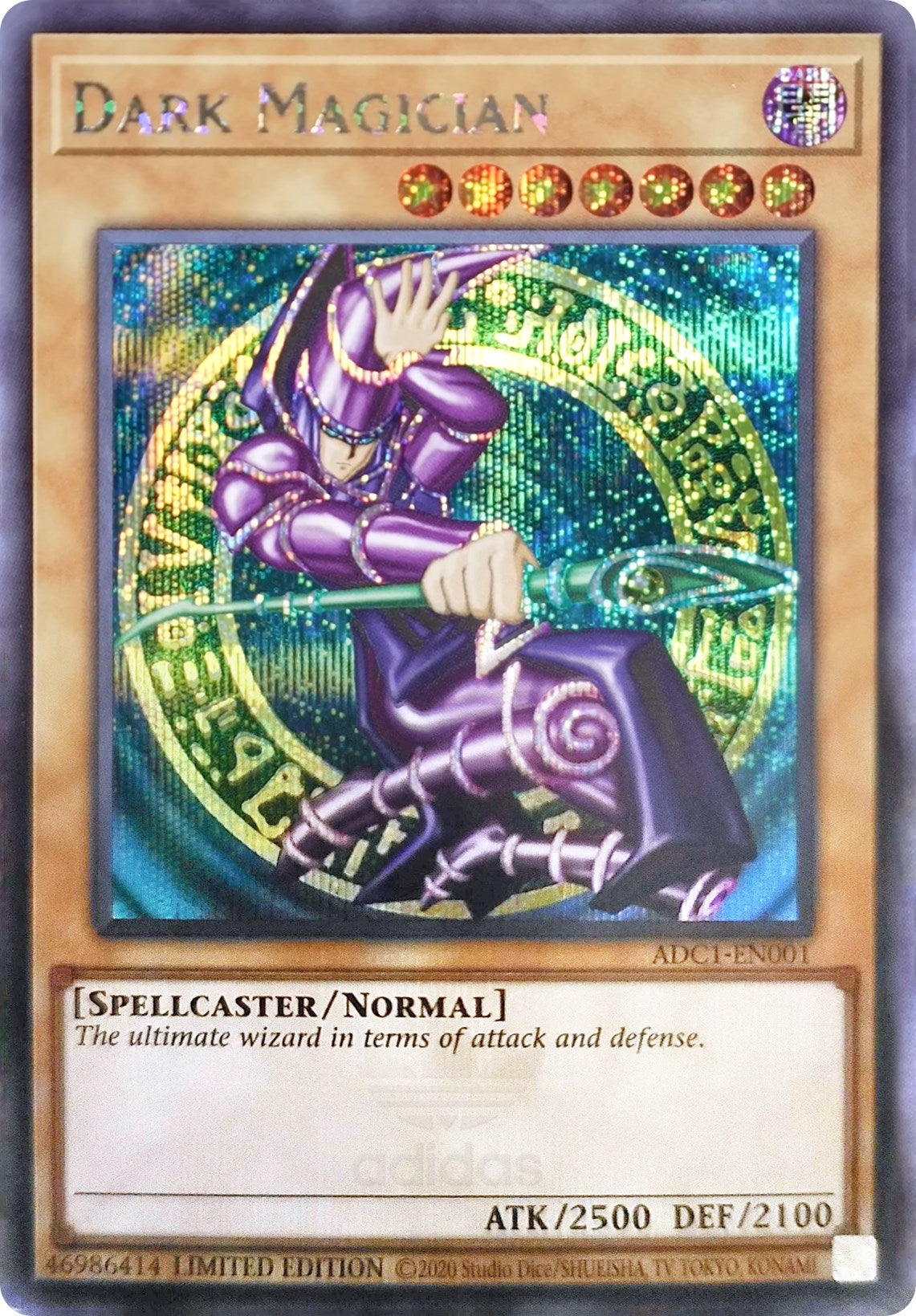 Dark Magician (Adidas Exclusive) [ADC1-EN001] Prismatic Secret Rare | Play N Trade Winnipeg