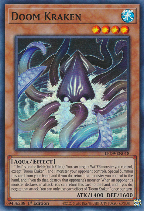 Doom Kraken [LED9-EN018] Super Rare | Play N Trade Winnipeg