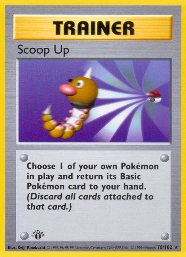 Scoop Up (78/102) (Shadowless) [Base Set 1st Edition] | Play N Trade Winnipeg