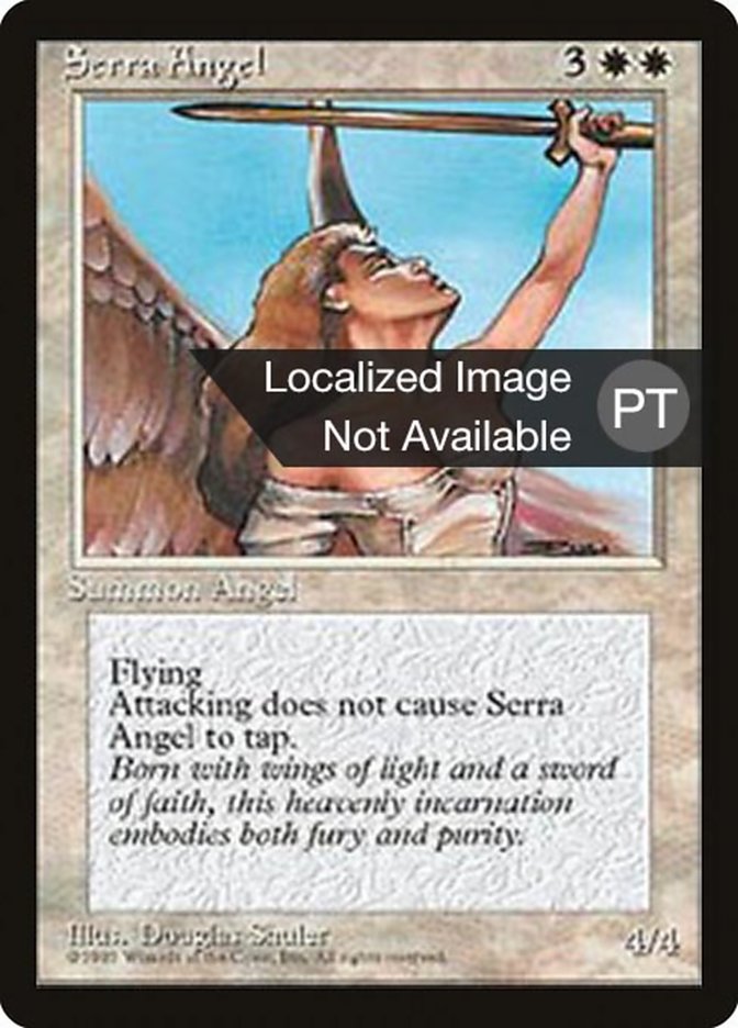 Serra Angel [Fourth Edition (Foreign Black Border)] | Play N Trade Winnipeg