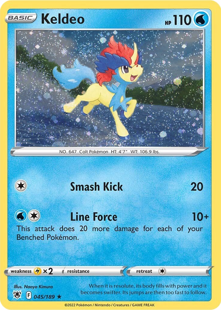 Keldeo (045/189) (Cosmos Holo) [Sword & Shield: Astral Radiance] | Play N Trade Winnipeg