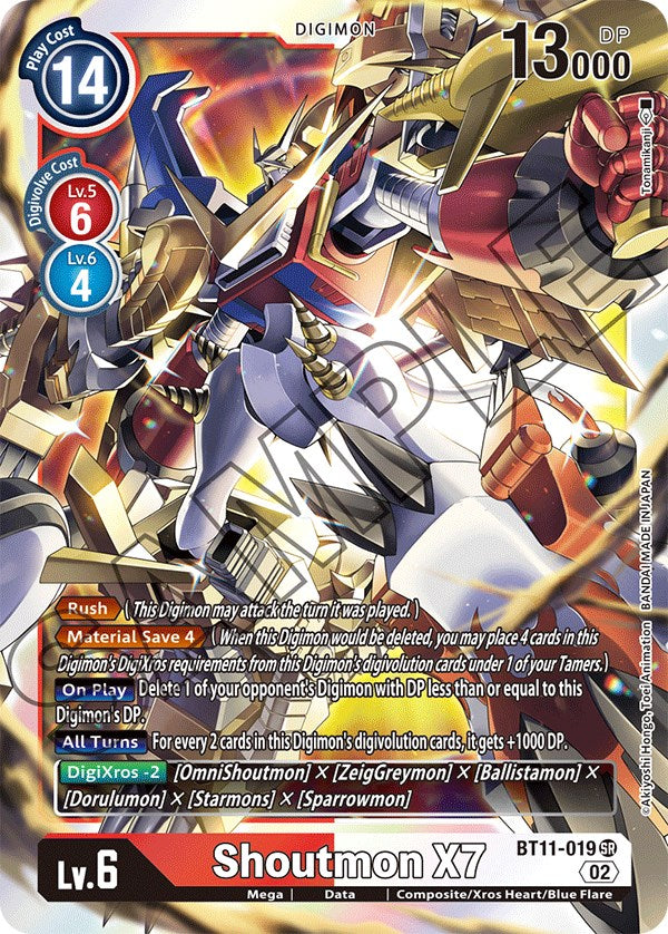 Shoutmon X7 [BT11-019] [Dimensional Phase] | Play N Trade Winnipeg