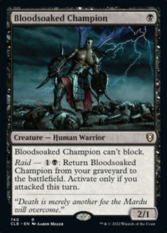 Bloodsoaked Champion [Commander Legends: Battle for Baldur's Gate] | Play N Trade Winnipeg