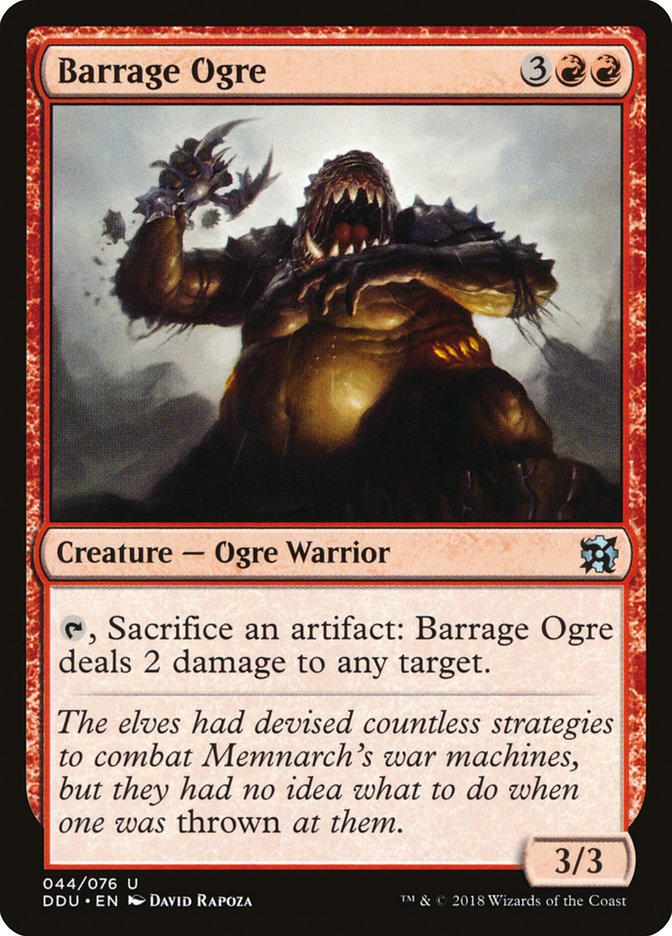 Barrage Ogre [Duel Decks: Elves vs. Inventors] | Play N Trade Winnipeg