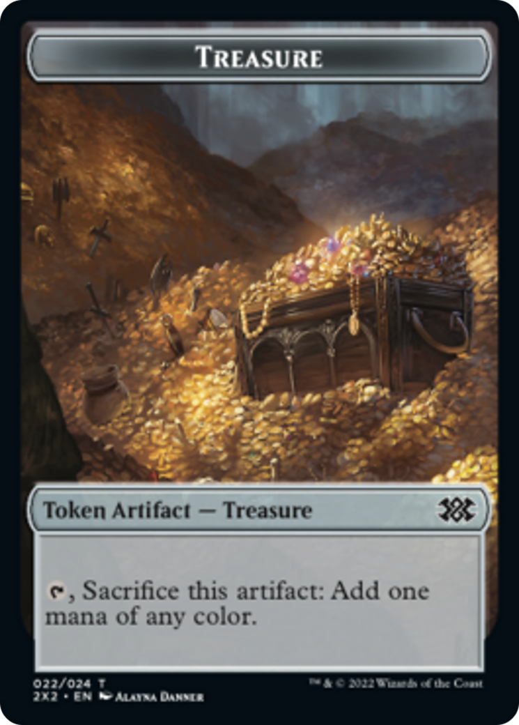 Zombie // Treasure Double-sided Token [Double Masters 2022 Tokens] | Play N Trade Winnipeg