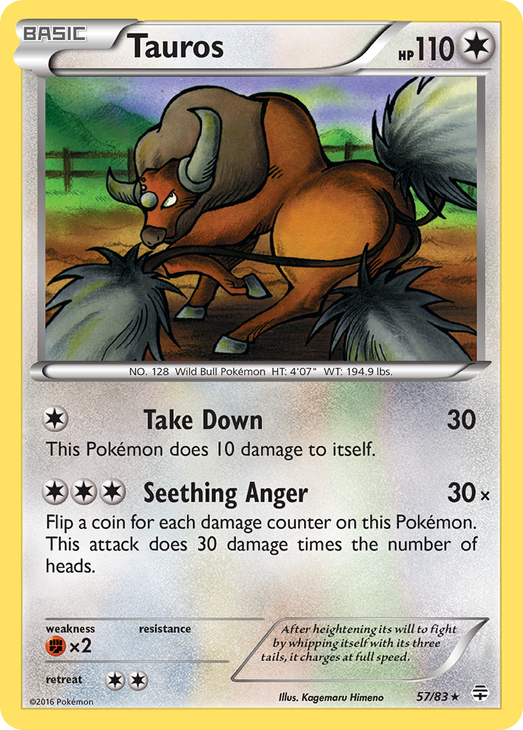 Tauros (57/83) [XY: Generations] | Play N Trade Winnipeg