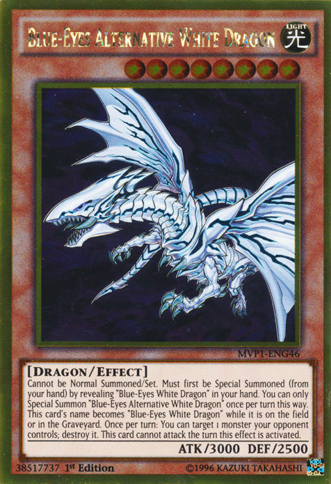 Blue-Eyes Alternative White Dragon [MVP1-ENG46] Gold Rare | Play N Trade Winnipeg