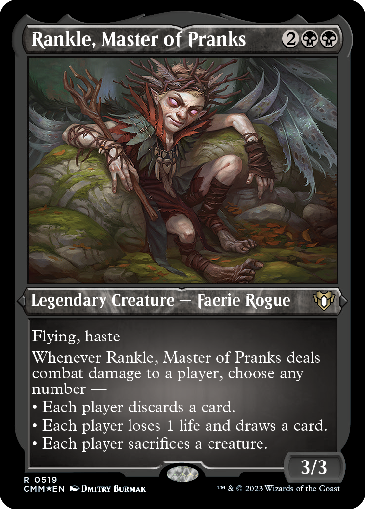 Rankle, Master of Pranks (Foil Etched) [Commander Masters] | Play N Trade Winnipeg