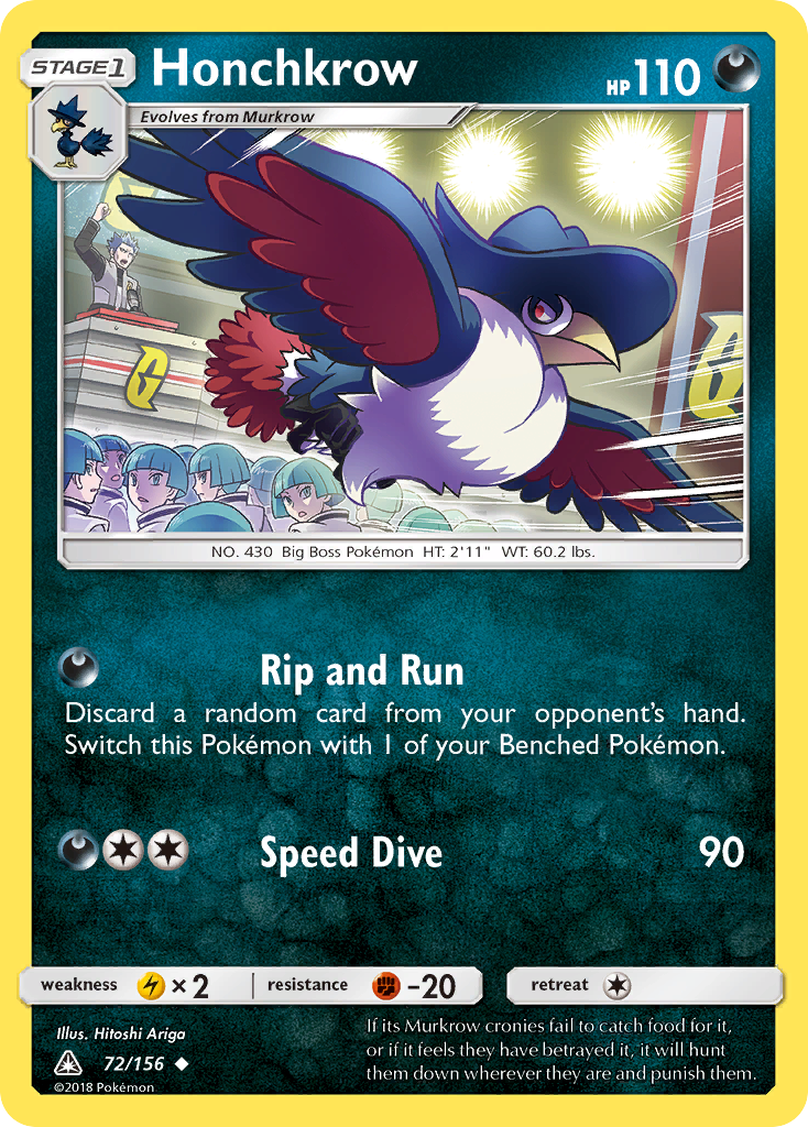 Honchkrow (72/156) [Sun & Moon: Ultra Prism] | Play N Trade Winnipeg