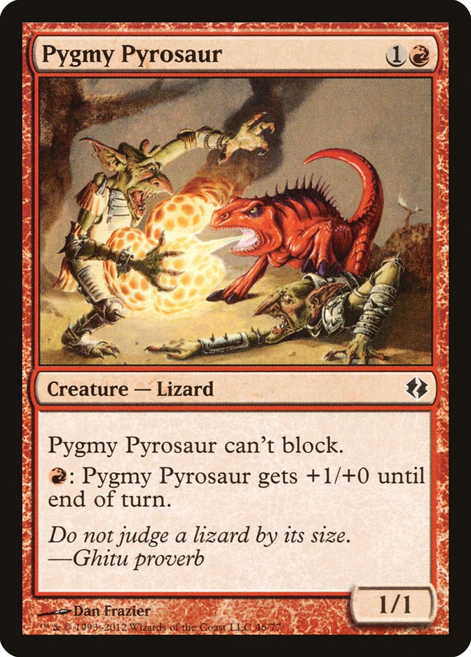 Pygmy Pyrosaur [Duel Decks: Venser vs. Koth] | Play N Trade Winnipeg