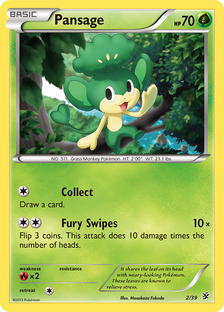 Pansage (2/39) [XY: Kalos Starter Set] | Play N Trade Winnipeg