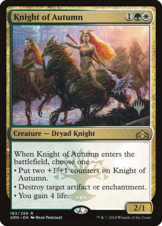 Knight of Autumn (Promo Pack) [Guilds of Ravnica Promos] | Play N Trade Winnipeg