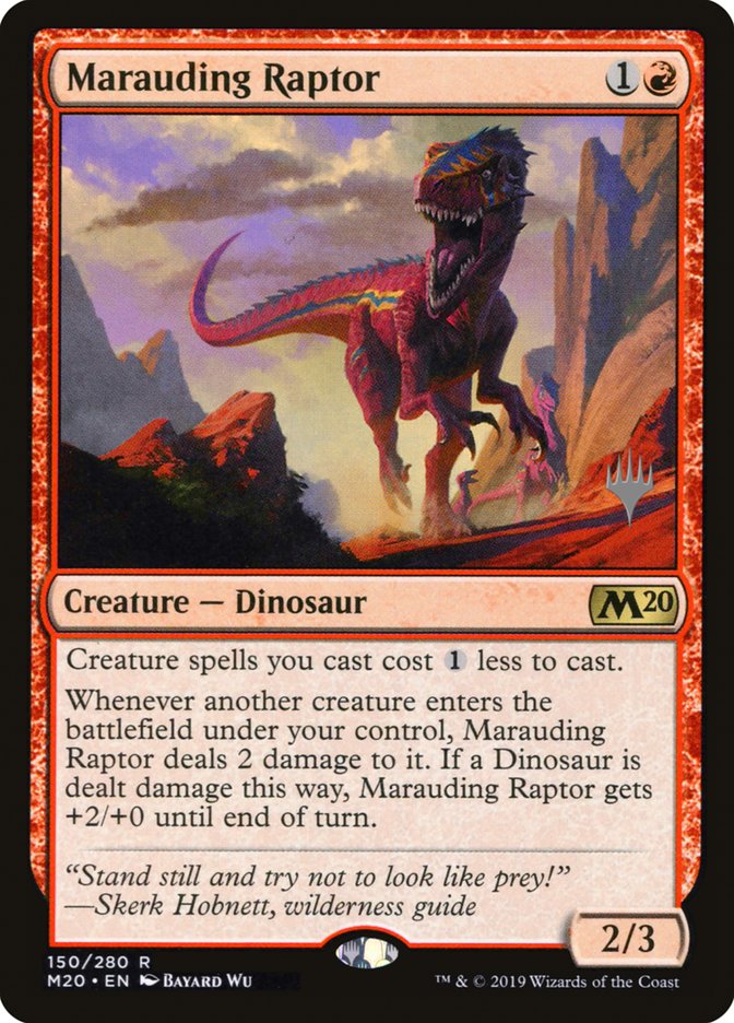 Marauding Raptor (Promo Pack) [Core Set 2020 Promos] | Play N Trade Winnipeg