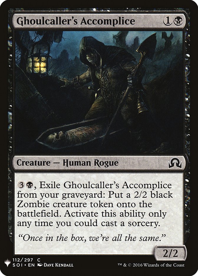 Ghoulcaller's Accomplice [Mystery Booster] | Play N Trade Winnipeg