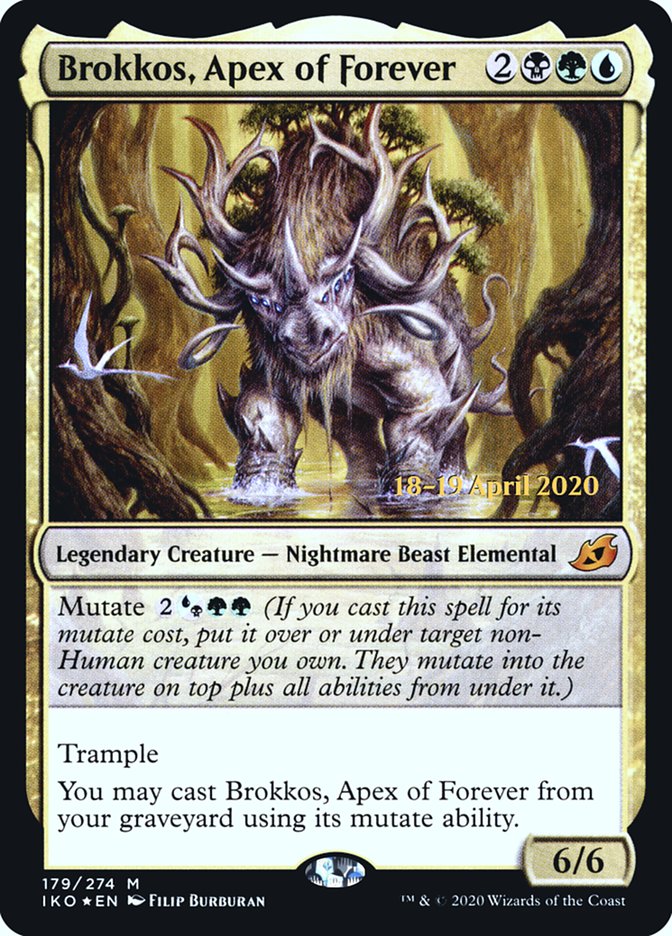 Brokkos, Apex of Forever  [Ikoria: Lair of Behemoths Prerelease Promos] | Play N Trade Winnipeg