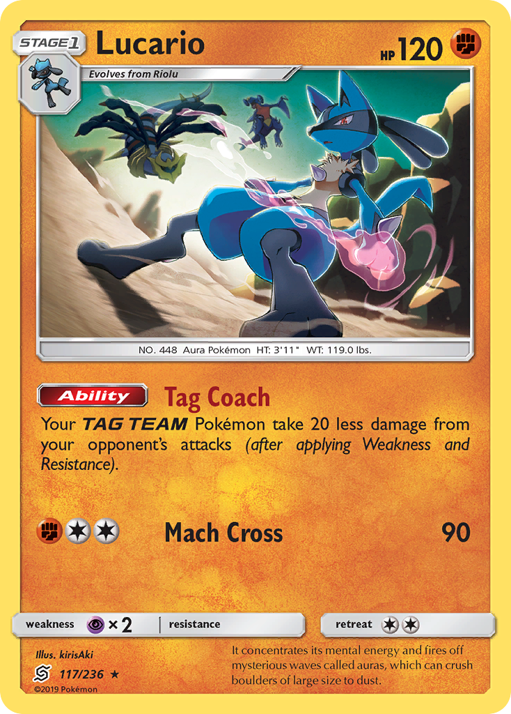 Lucario (117/236) [Sun & Moon: Unified Minds] | Play N Trade Winnipeg