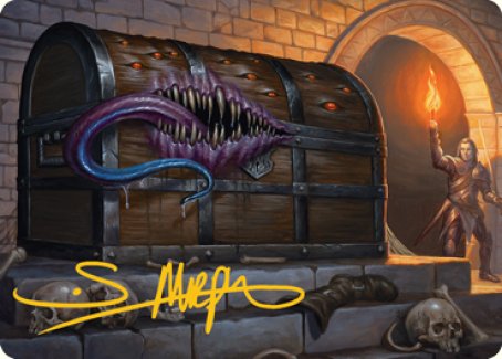 Mimic Art Card (Gold-Stamped Signature) [Dungeons & Dragons: Adventures in the Forgotten Realms Art Series] | Play N Trade Winnipeg