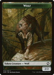 Wolf // Boo Double-sided Token [Dungeons & Dragons: Adventures in the Forgotten Realms Tokens] | Play N Trade Winnipeg