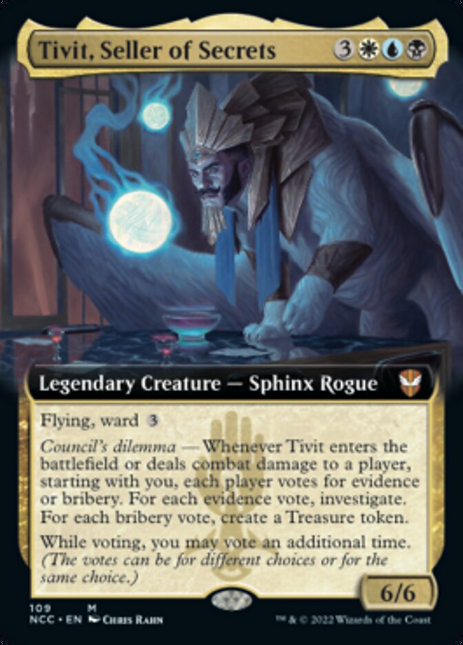 Tivit, Seller of Secrets (Extended Art) [Streets of New Capenna Commander] | Play N Trade Winnipeg