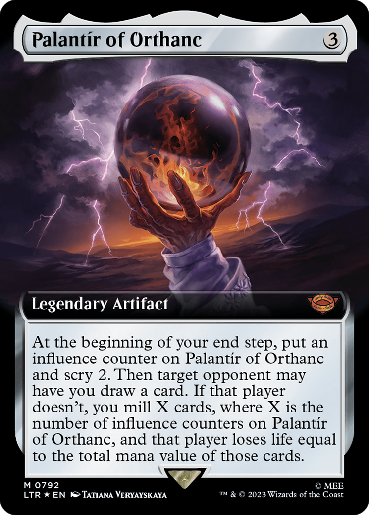 Palantir of Orthanc (Extended Art) (Surge Foil) [The Lord of the Rings: Tales of Middle-Earth] | Play N Trade Winnipeg