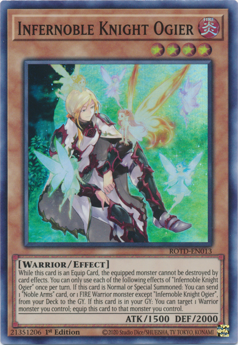 Infernoble Knight Ogier [ROTD-EN013] Super Rare | Play N Trade Winnipeg