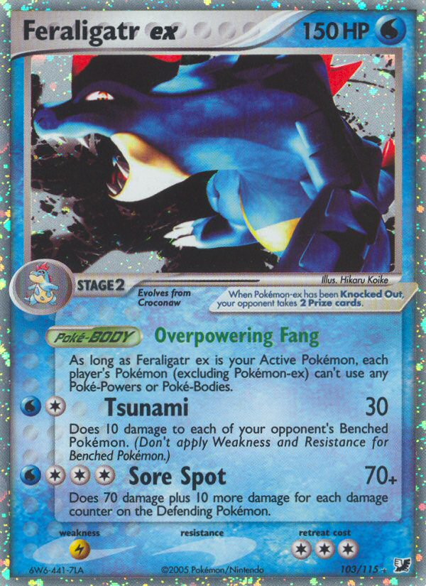 Feraligatr ex (103/115) [EX: Unseen Forces] | Play N Trade Winnipeg